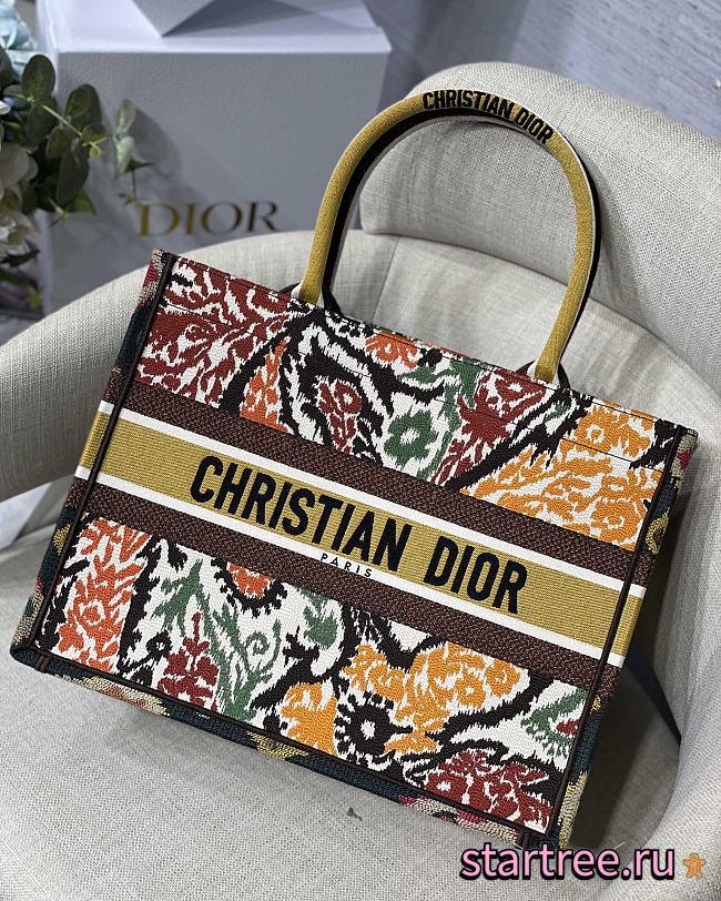 DIOR | Book Tote Yellow Multicolor Paisley - M1286 - 36.5x28cm - 1