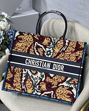 DIOR | Book Tote Blue Multicolor Paisley - M1286 - 41.5x32cm - 1