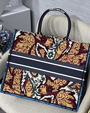 DIOR | Book Tote Blue Multicolor Paisley - M1286 - 41.5x32cm - 6