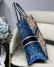 DIOR | Book Tote Blue Multicolor Paisley - M1286 - 41.5x32cm - 4