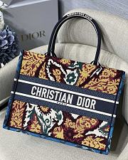 DIOR | Book Tote Blue Multicolor Paisley - M1286 - 36.5x28cm - 1