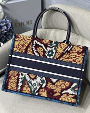 DIOR | Book Tote Blue Multicolor Paisley - M1286 - 36.5x28cm - 6