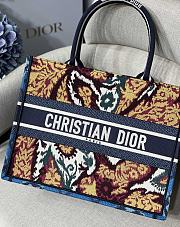 DIOR | Book Tote Blue Multicolor Paisley - M1286 - 36.5x28cm - 3