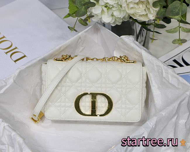 DIOR | Small White Caro Bag - M9241 - 20 x 12 x 7 cm - 1