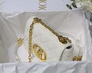 DIOR | Small White Caro Bag - M9241 - 20 x 12 x 7 cm - 6