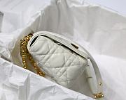 DIOR | Small White Caro Bag - M9241 - 20 x 12 x 7 cm - 4