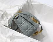 DIOR | Small Gray Caro Bag - M9241 - 20 x 12 x 7 cm - 2