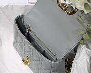 DIOR | Small Gray Caro Bag - M9241 - 20 x 12 x 7 cm - 3