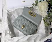 DIOR | Small Gray Caro Bag - M9241 - 20 x 12 x 7 cm - 6