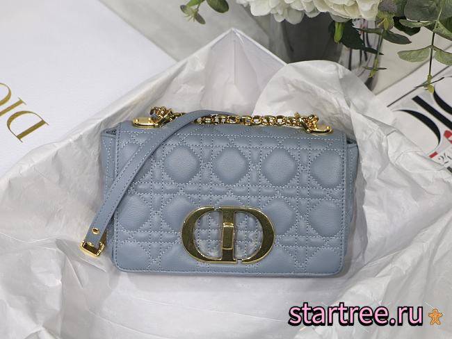 DIOR | Small Blue Caro Bag - M9241 - 20 x 12 x 7 cm - 1