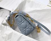 DIOR | Small Blue Caro Bag - M9241 - 20 x 12 x 7 cm - 5