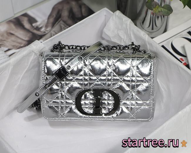 DIOR | Small Silver Caro Bag - M9242 - 20 x 12 x 7 cm - 1