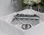 DIOR | Small Silver Caro Bag - M9242 - 20 x 12 x 7 cm - 6