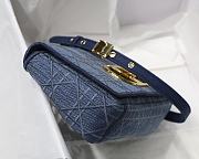 DIOR | Small Denim Blue Caro Bag - M9242 - 20 x 12 x 7 cm - 5