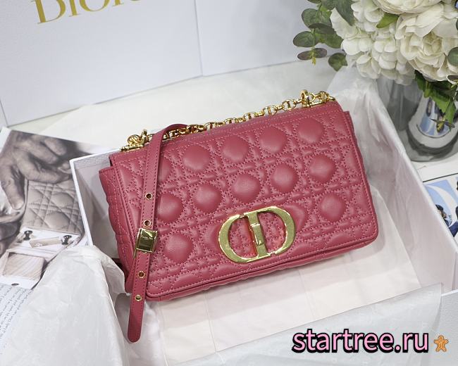 DIOR | Medium Caro Bag Pink - M9242 - 25.5 x 15.5 x 8 cm - 1