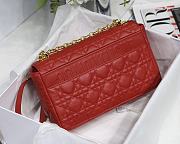 DIOR | Medium Caro Bag Red - M9242 - 25.5 x 15.5 x 8 cm - 5