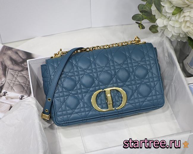 DIOR | Medium Caro Bag Blue Navy - M9242 - 25.5 x 15.5 x 8 cm - 1