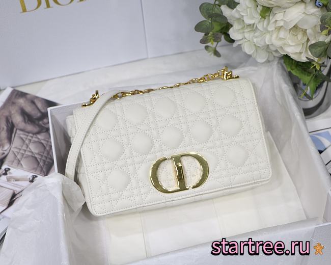 DIOR | Medium Caro Bag White - M9242 - 25.5 x 15.5 x 8 cm - 1