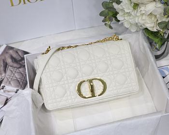 DIOR | Medium Caro Bag White - M9242 - 25.5 x 15.5 x 8 cm