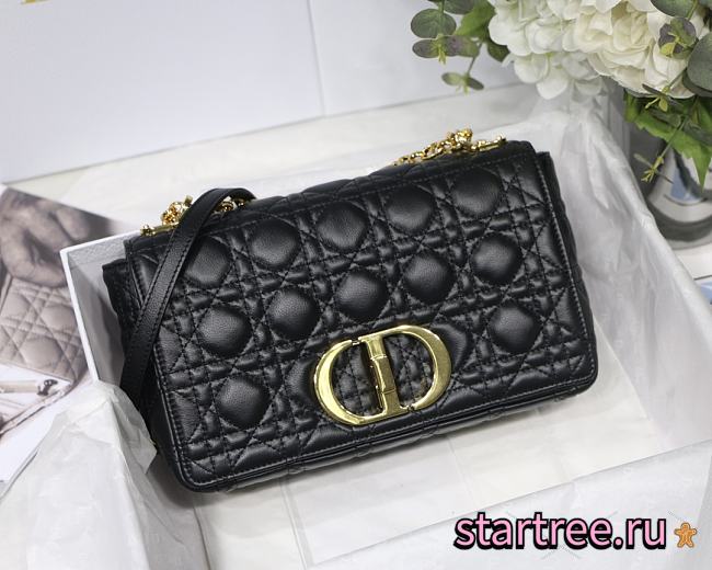 DIOR | Medium Caro Bag Black - M9242 - 25.5 x 15.5 x 8 cm - 1