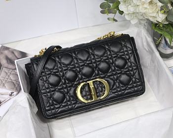 DIOR | Medium Caro Bag Black - M9242 - 25.5 x 15.5 x 8 cm