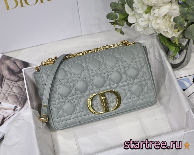 DIOR | Medium Caro Bag Gray - M9242 - 25.5 x 15.5 x 8 cm - 1