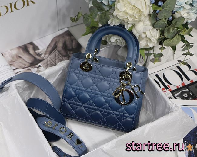 DIOR | Lady D My ABC Indigo Blue - M0538O - 20 x 16.5 x 8 cm - 1