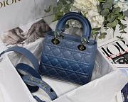 DIOR | Lady D My ABC Indigo Blue - M0538O - 20 x 16.5 x 8 cm - 6