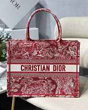 Christian Dior |Book Tote Small Raspberry - M1296ZR - 36.5x28x14cm - 2