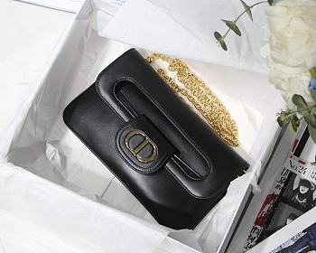DIOR | Medium DiorDouble Bag Black - M8641 - 28 x 16.5 x 3 cm