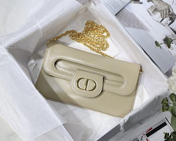 DIOR | Medium DiorDouble Bag Beige - M8641 - 28 x 16.5 x 3 cm