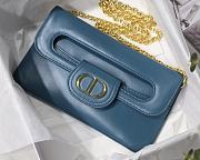 DIOR | Medium DiorDouble Bag Blue - M8641 - 28 x 16.5 x 3 cm - 5