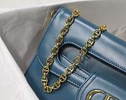 DIOR | Medium DiorDouble Bag Blue - M8641 - 28 x 16.5 x 3 cm - 6