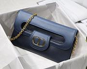 DIOR | Medium DiorDouble Bag Blue Gradient - M8641 - 28 x 16.5 x 3 cm - 3