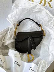 DIOR | Micro Saddle Black Bag - S5662C - 12 x 7.5 x 5 cm - 1