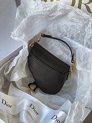 DIOR | Micro Saddle Black Bag - S5662C - 12 x 7.5 x 5 cm - 3