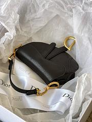 DIOR | Micro Saddle Black Bag - S5662C - 12 x 7.5 x 5 cm - 6