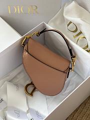 DIOR | Micro Saddle Rose Bag - S5662C - 12 x 7.5 x 5 cm - 2