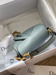 DIOR | Micro Saddle Blue- S5662C - 12 x 7.5 x 5 cm - 5