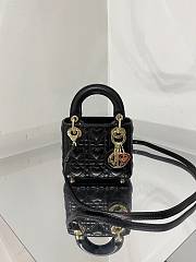 DIOR | Micro Dioramour lady Black Bag - S0856O - 12 x 10 x 5 cm - 1