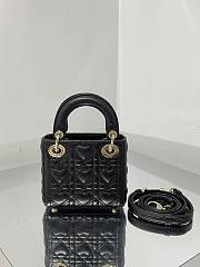 DIOR | Micro Dioramour lady Black Bag - S0856O - 12 x 10 x 5 cm - 2