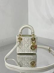 DIOR | Micro Dioramour lady White Bag - S0856O - 12 x 10 x 5 cm - 1