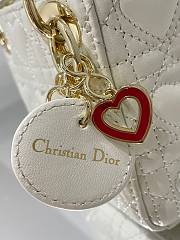 DIOR | Micro Dioramour lady White Bag - S0856O - 12 x 10 x 5 cm - 2