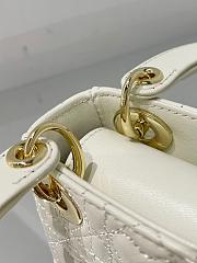 DIOR | Micro Dioramour lady White Bag - S0856O - 12 x 10 x 5 cm - 4