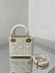 DIOR | Micro Dioramour lady White Bag - S0856O - 12 x 10 x 5 cm - 6