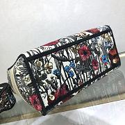 DIOR | Medium Lady D-Lite Bag Multicolor Mille Fleurs - M0565 - 24x20x11cm - 5