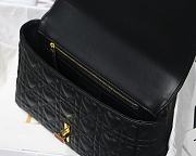 DIOR | Medium Dioramour Caro Black Bag - M9242 - 25.5 cm x 15.5 cm x 8 cm - 6