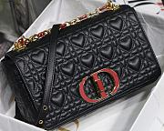 DIOR | Medium Dioramour Caro Black Bag - M9242 - 25.5 cm x 15.5 cm x 8 cm - 3