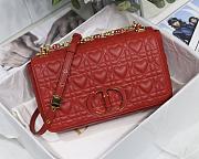 DIOR | Medium Dioramour Caro Red Bag - M9242 - 25.5 cm x 15.5 cm x 8 cm - 1