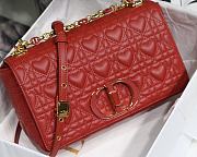 DIOR | Medium Dioramour Caro Red Bag - M9242 - 25.5 cm x 15.5 cm x 8 cm - 5